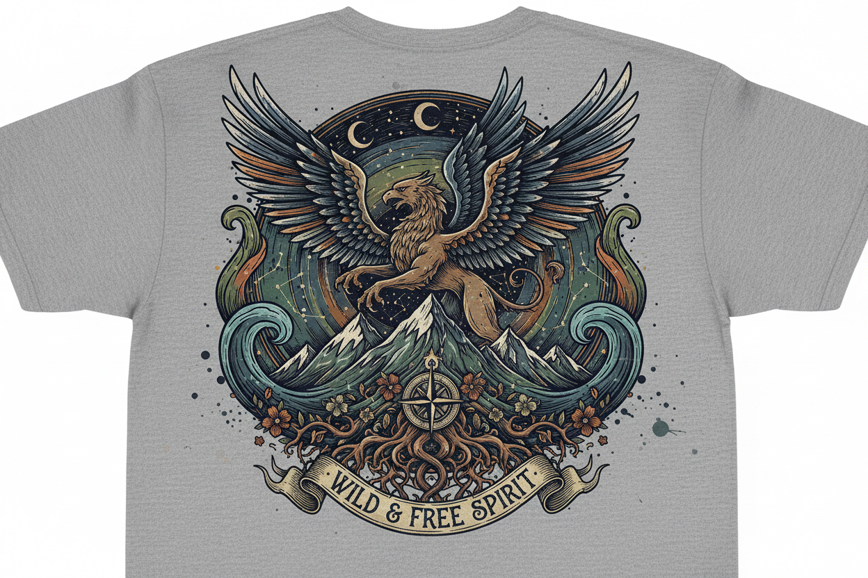 tshirt Illustration back