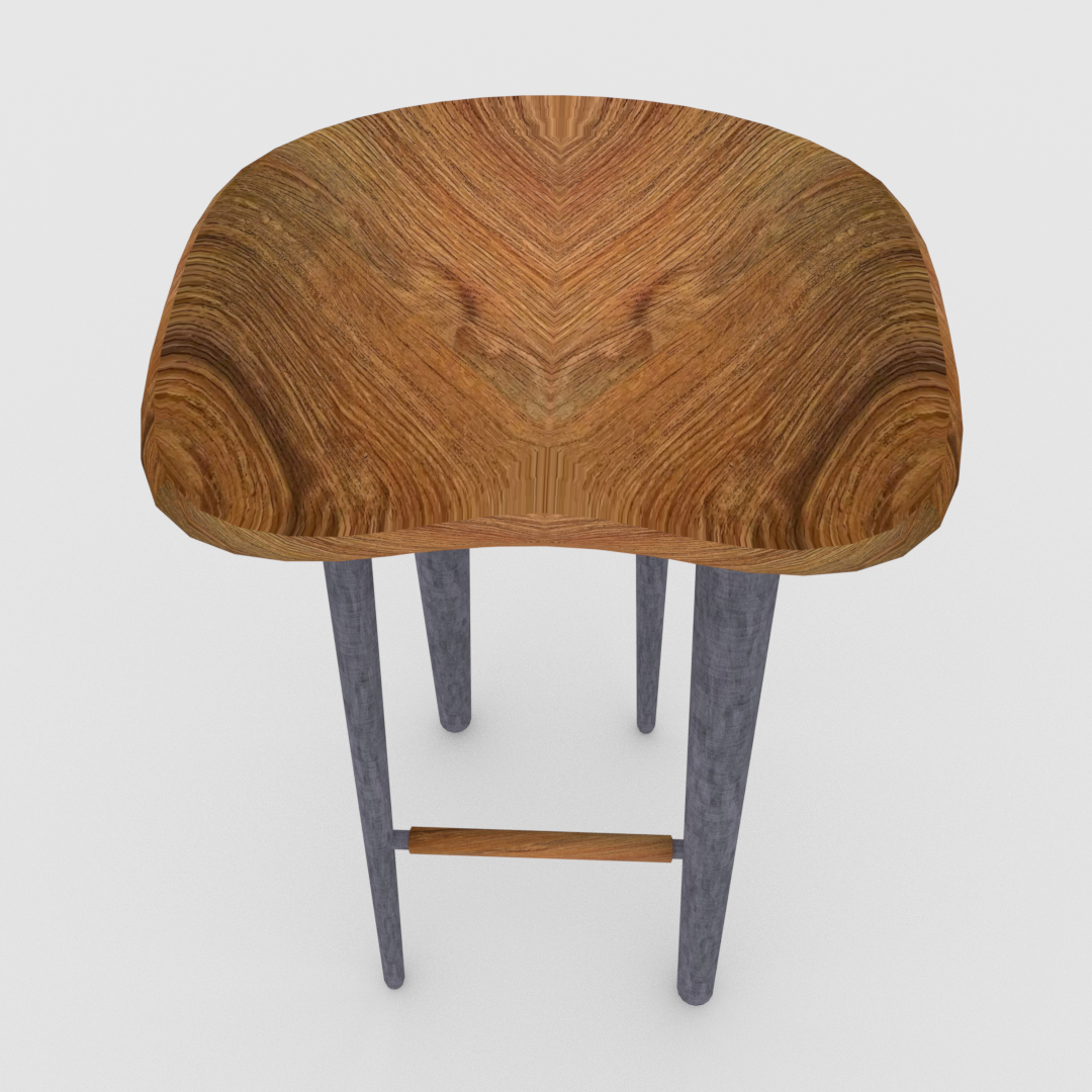 Wooden stool