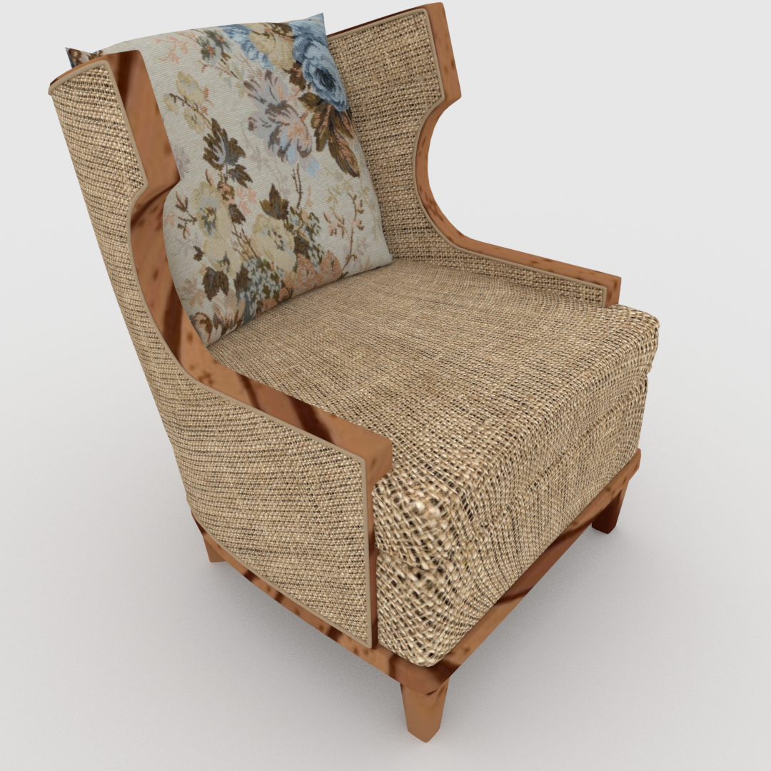 Wooden sofa