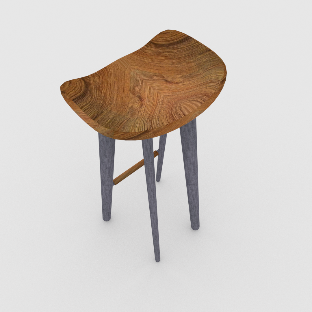 Wooden stool